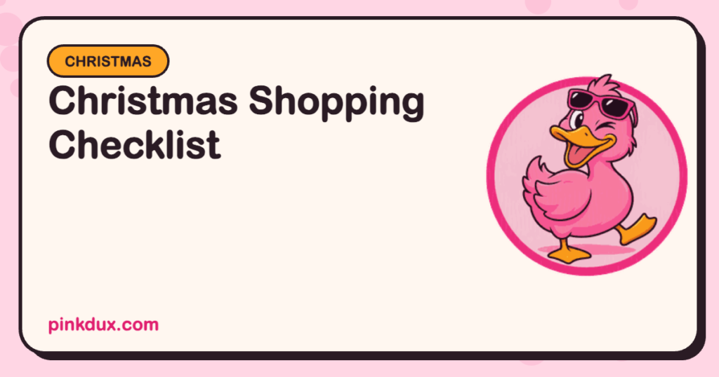 Christmas Shopping Checklist