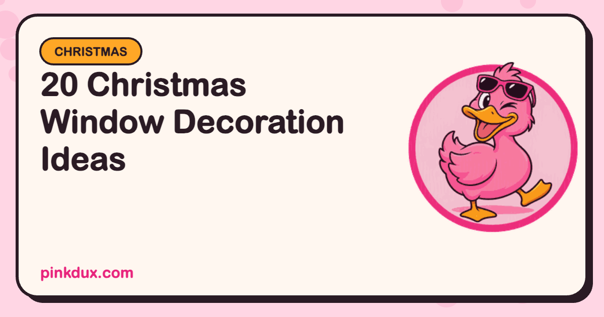 20 Christmas Window Decoration Ideas